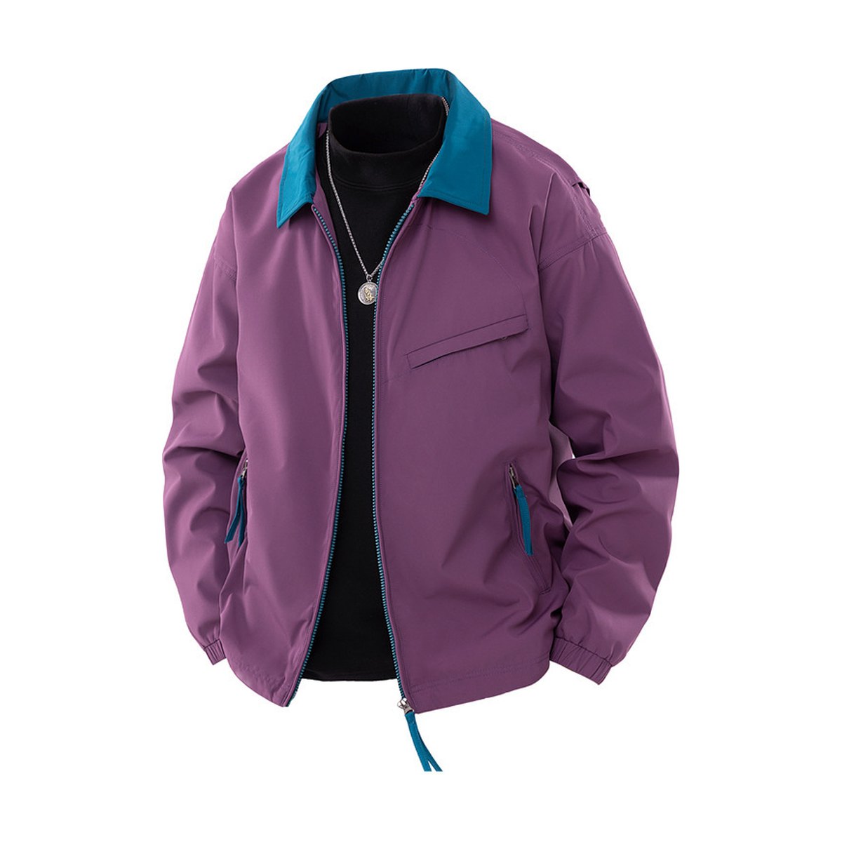 Men's American Baseball Collar Coat