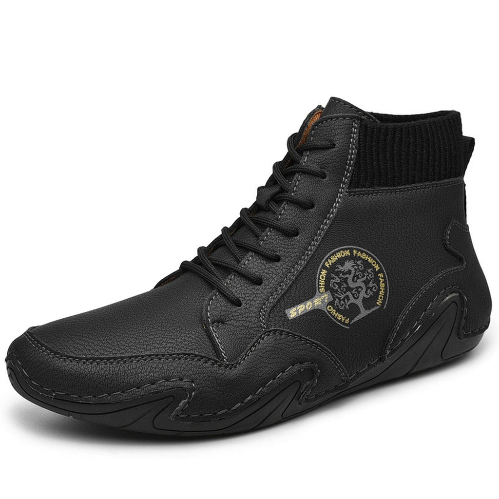 Men's Ankle Boots High Top Quality Flats Shoes