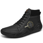 Men's Ankle Boots High Top Quality Flats Shoes