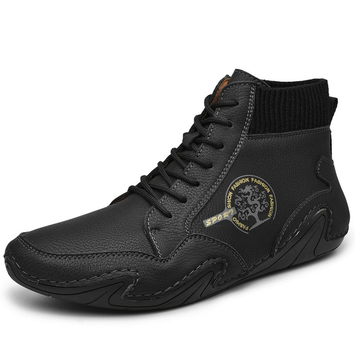 Men's Ankle Boots High Top Quality Flats Shoes