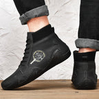 Men's Ankle Boots High Top Quality Flats Shoes