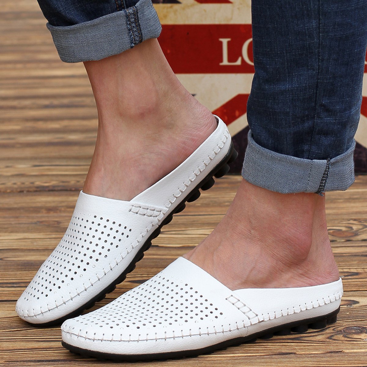 Men's Baotou Half Slippers British