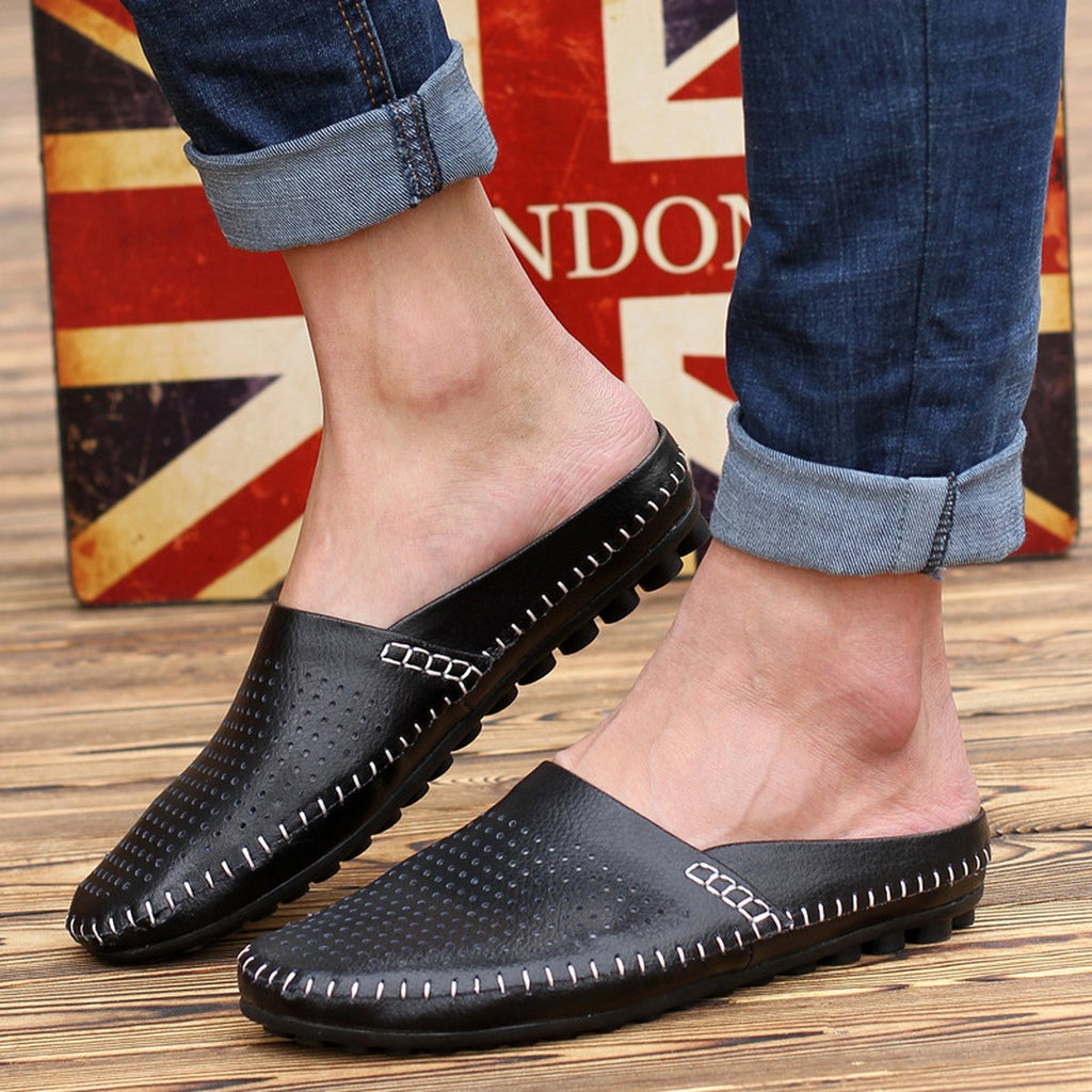 Men's Baotou Half Slippers British