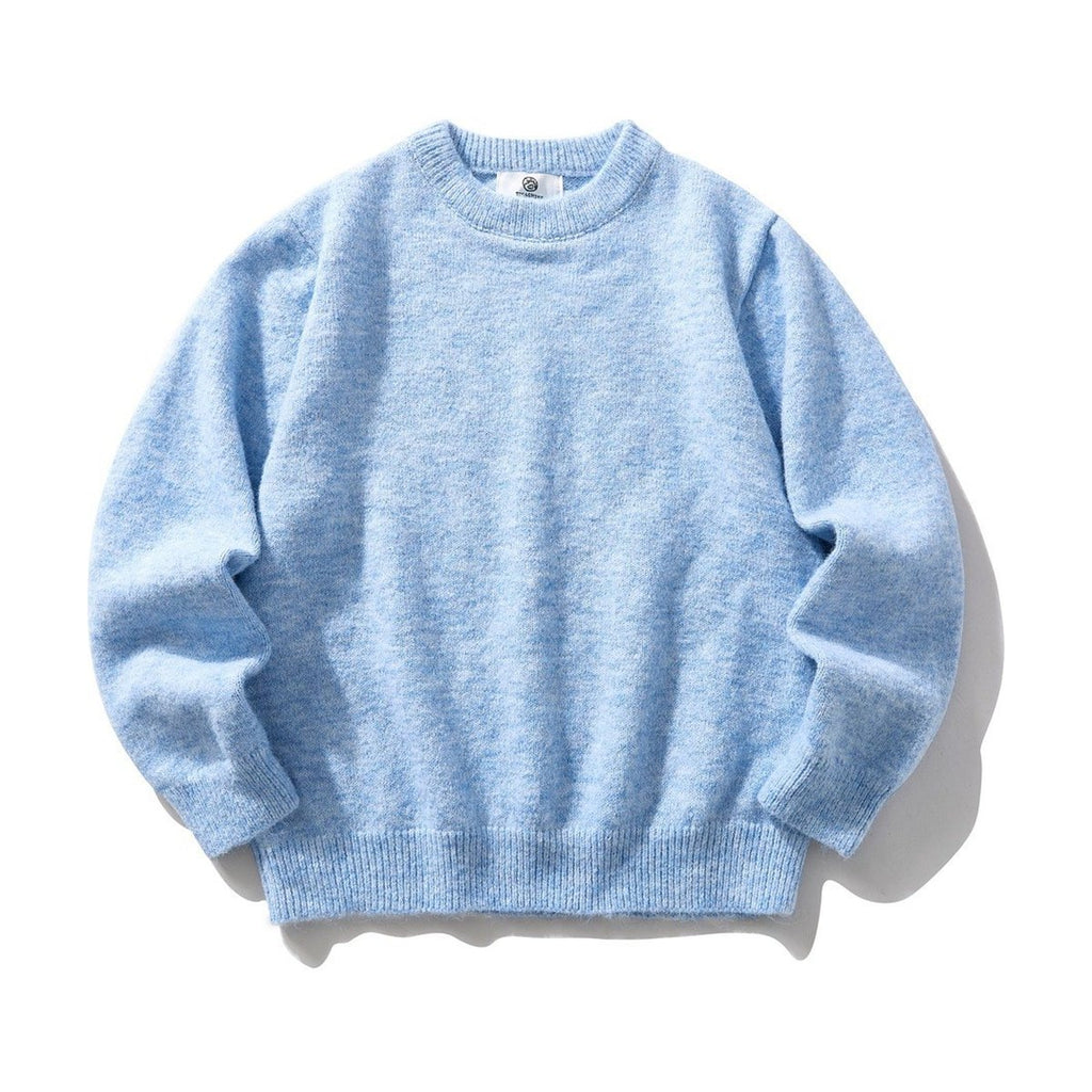 Men's Basic Japanese- Retro Streetwear Sweater Brushed Knit