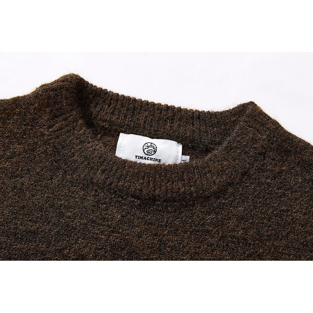 Men's Basic Japanese- Retro Streetwear Sweater Brushed Knit