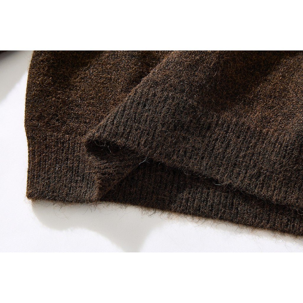 Men's Basic Japanese- Retro Streetwear Sweater Brushed Knit