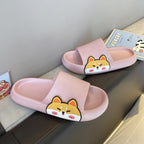 Men's Bathroom Antiskid Cartoon Wearing Sandals Slippers