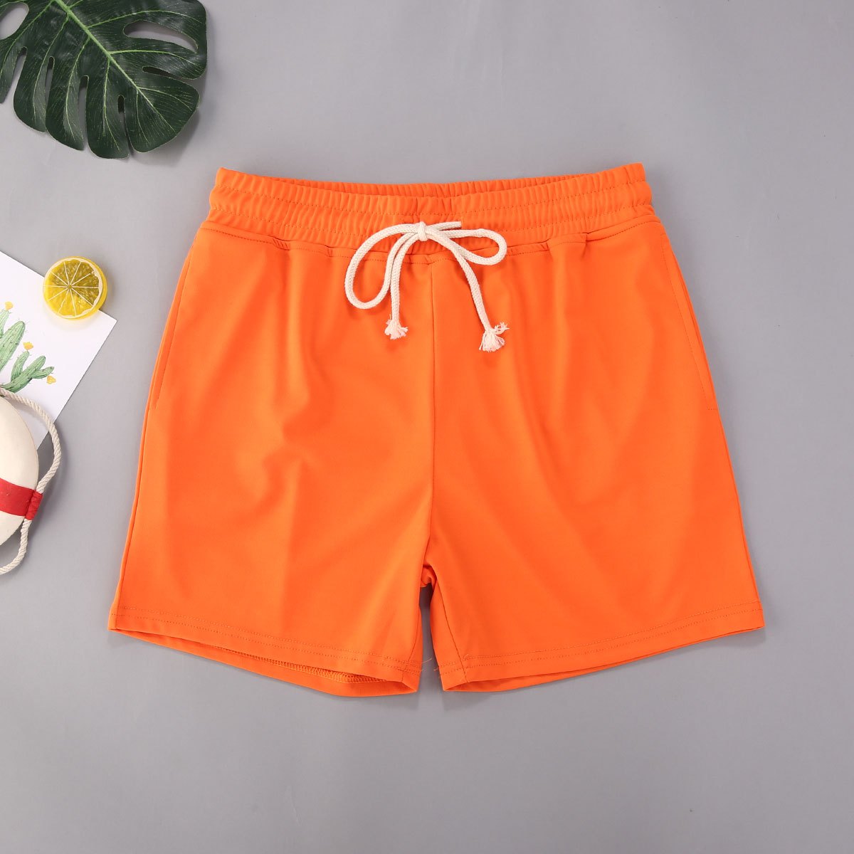 Men's Beach Swimming Shorts Solid Color