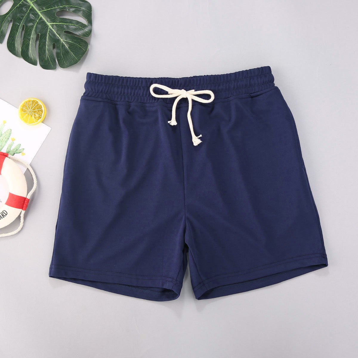 Men's Beach Swimming Shorts Solid Color