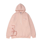 Men's Bear Print Hooded Sweatshirt