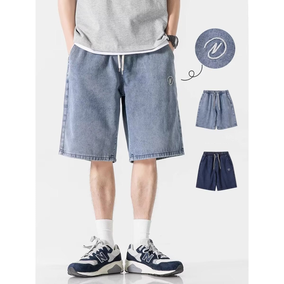 Men's Brand Denim Shorts