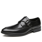Men's British Buckle Business Leather Shoes
