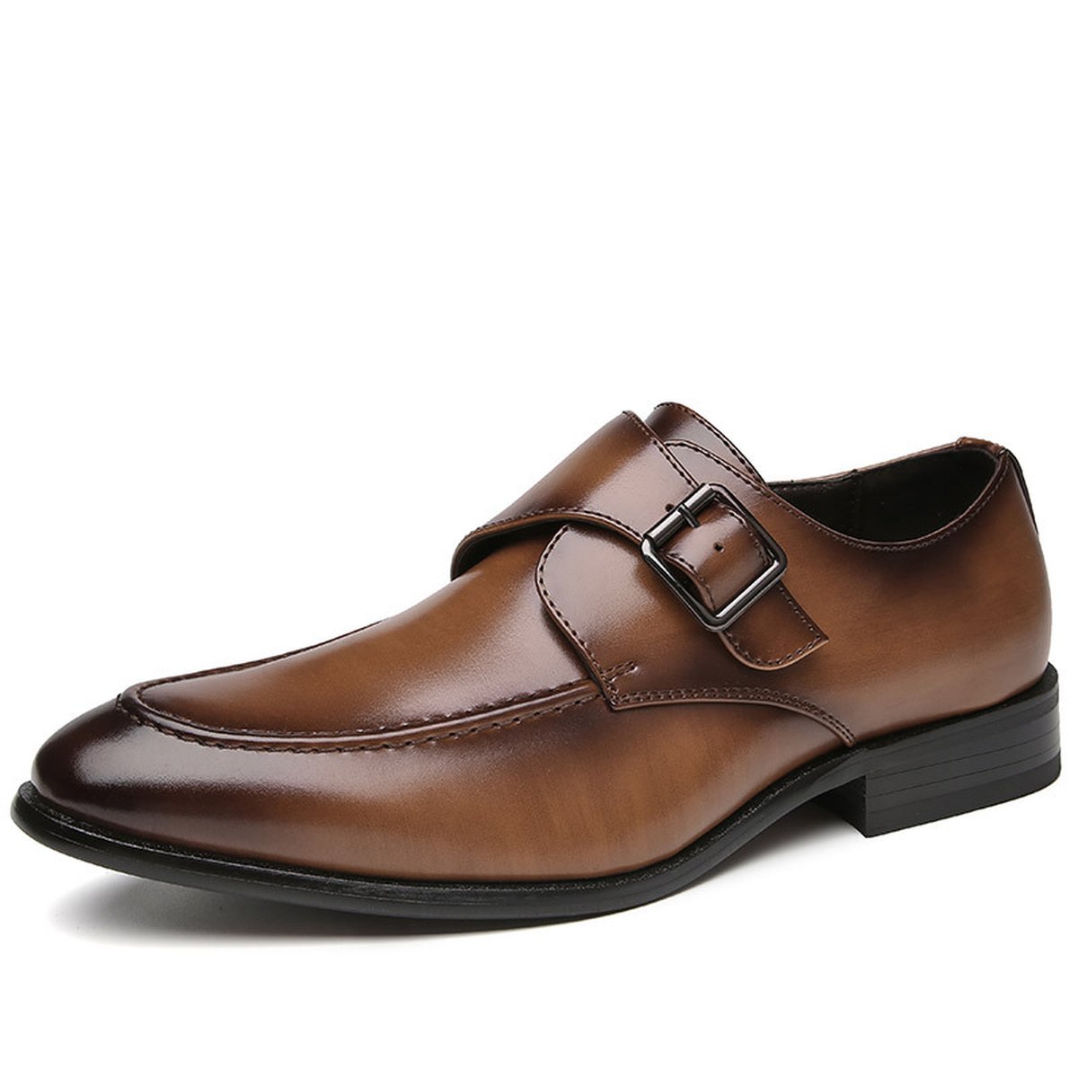 Men's British Buckle Business Leather Shoes