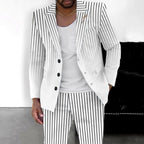 Men's British Casual Gradient Color Suit Shorts