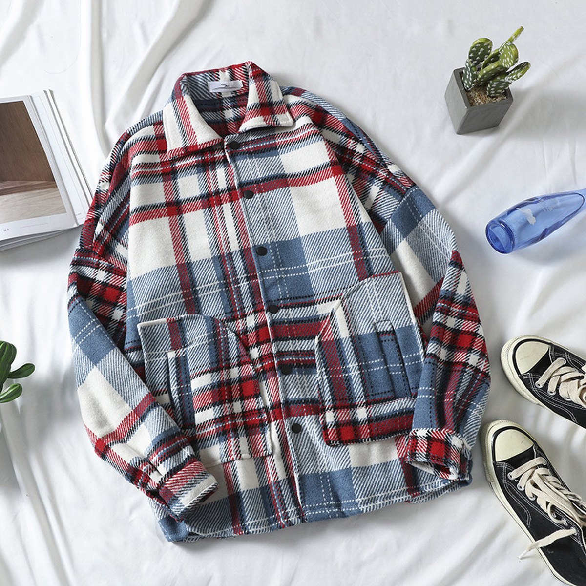 Men's Brushed Plaid Shirt