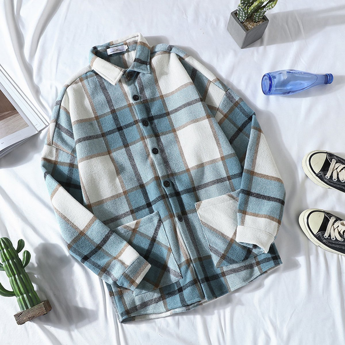 Men's Brushed Plaid Shirt