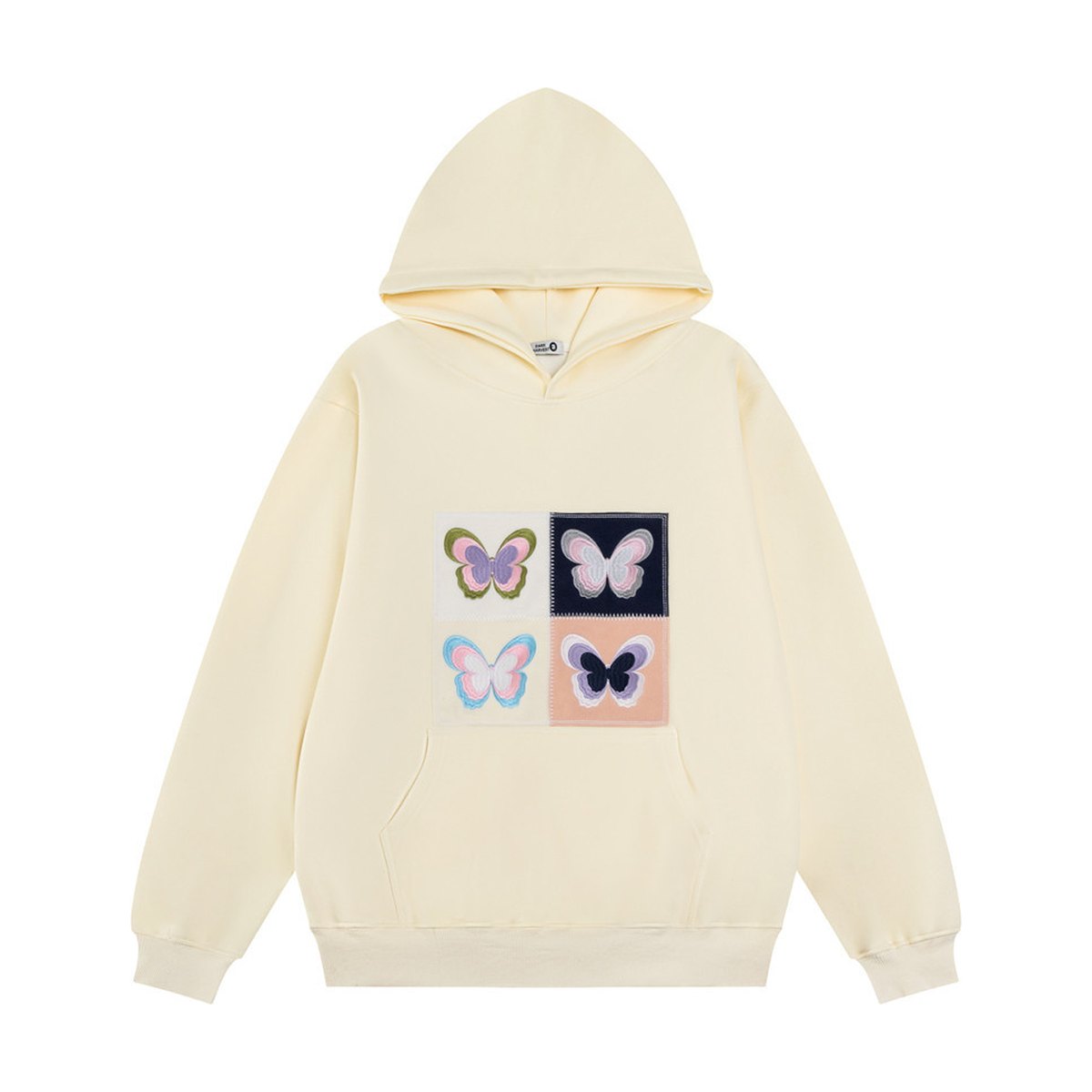Men's Butterfly Patch Embroidered Hoodie