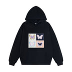 Men's Butterfly Patch Embroidered Hoodie