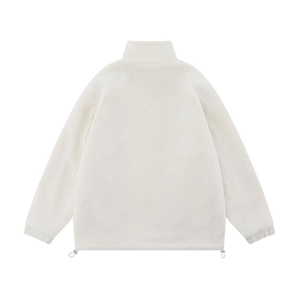 Men's Butterfly Print Lamb Wool Sweatshirt