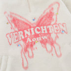 Men's Butterfly Print Lamb Wool Sweatshirt
