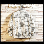 Men's Camouflage Color Denim Jacket