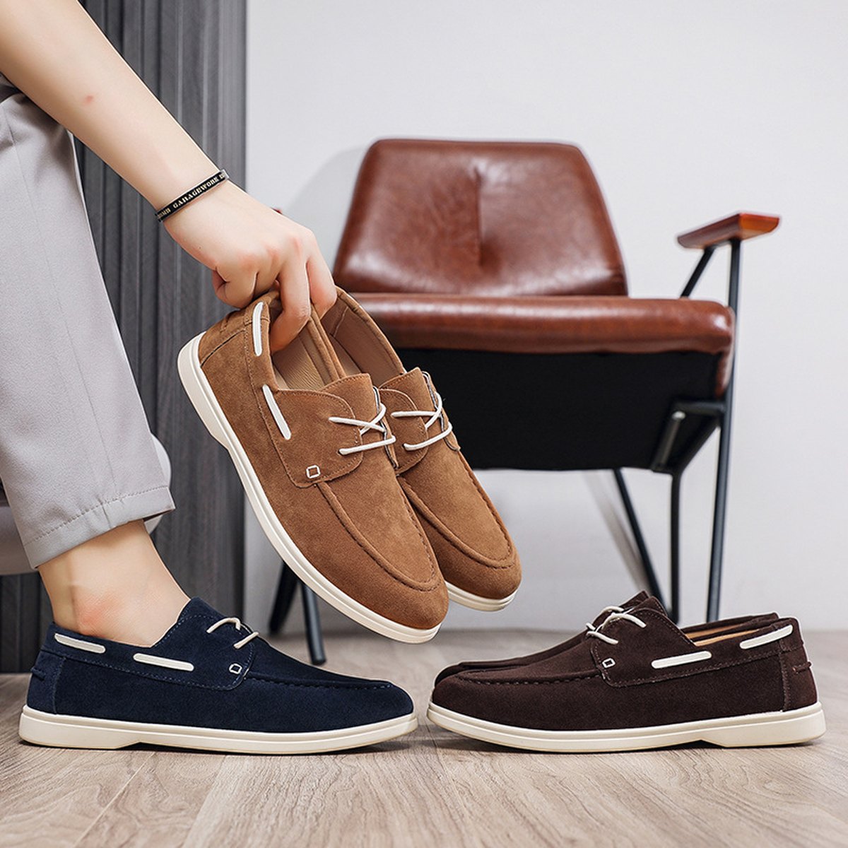 Men's Canvas Large-size Lace-up Shoes