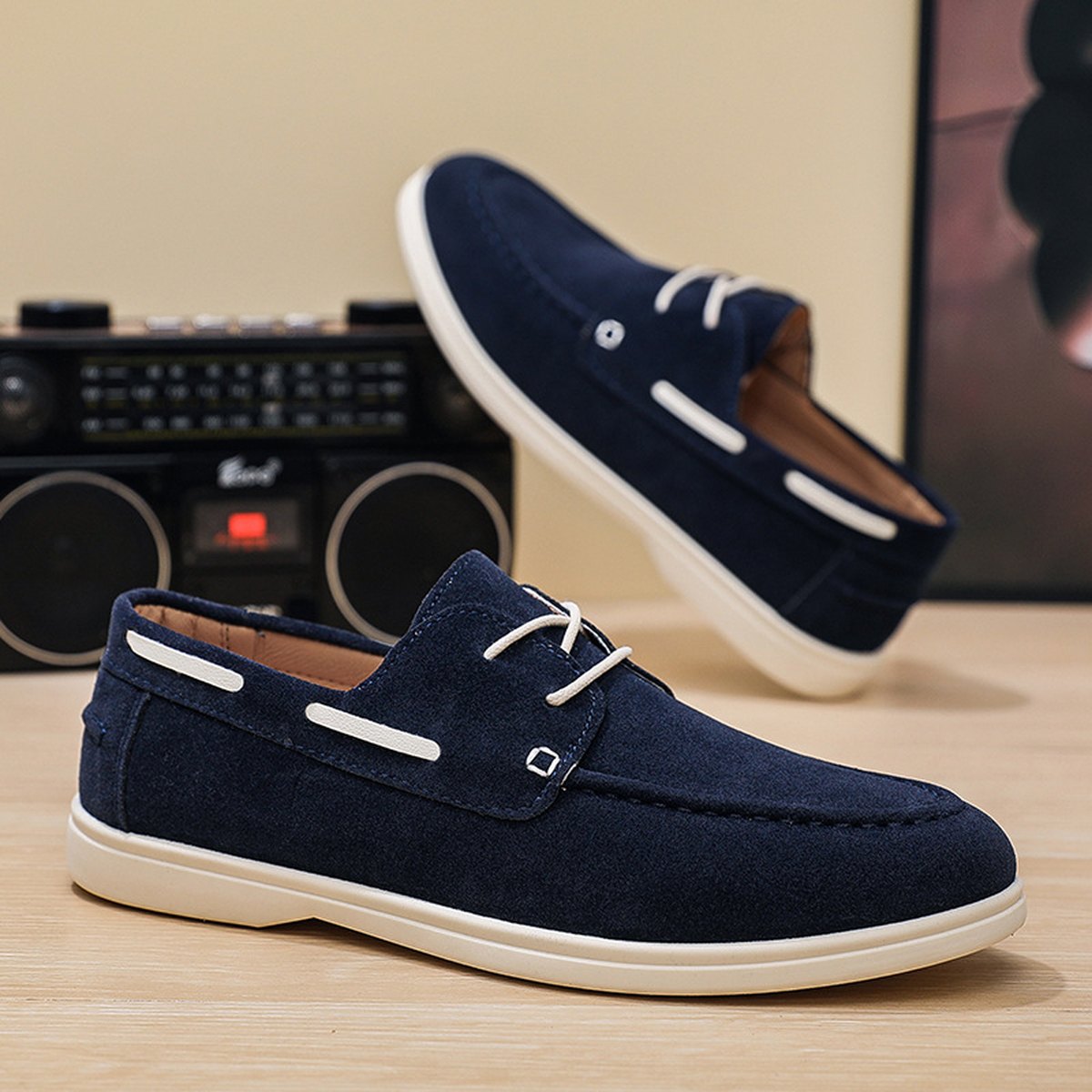 Men's Canvas Large-size Lace-up Shoes
