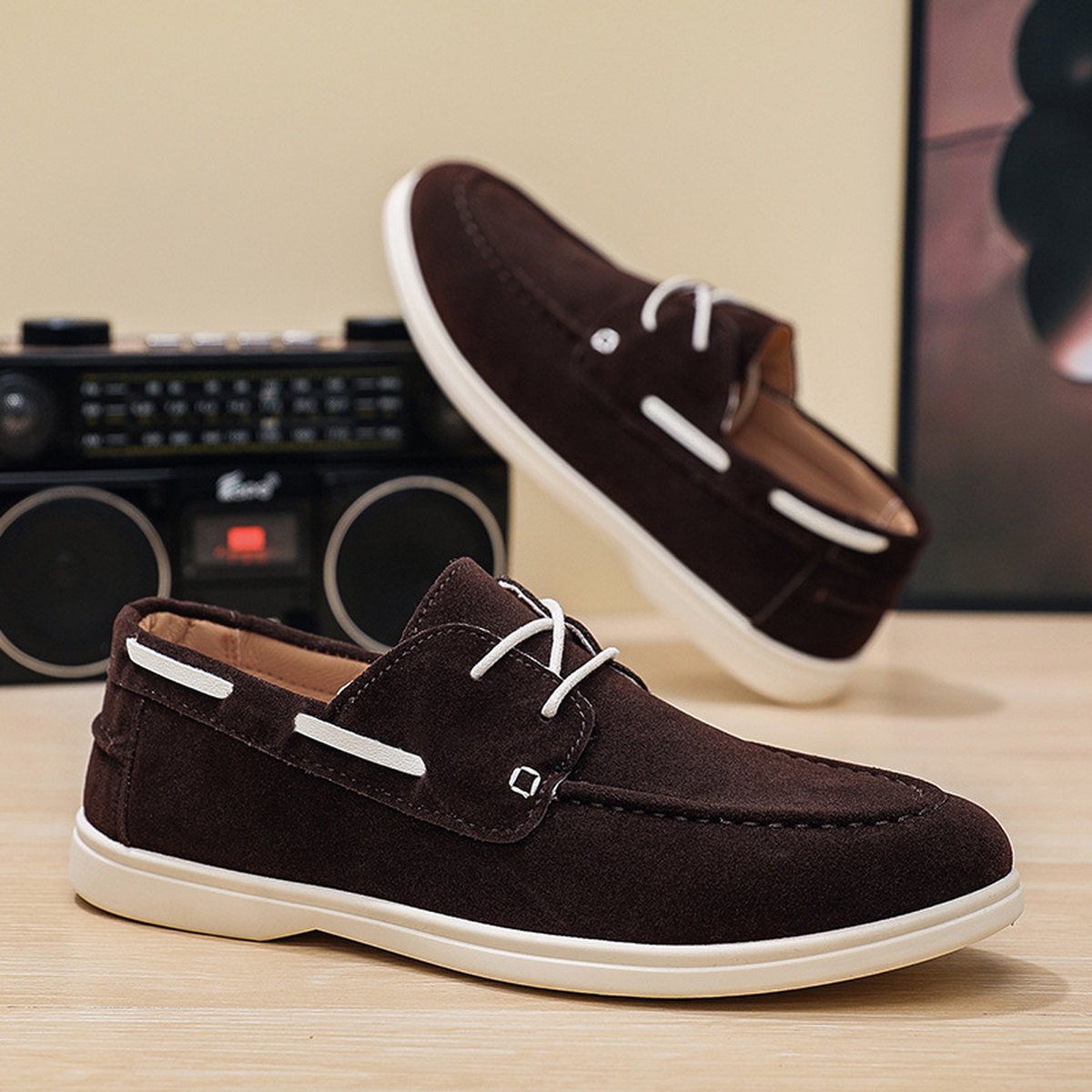 Men's Canvas Large-size Lace-up Shoes