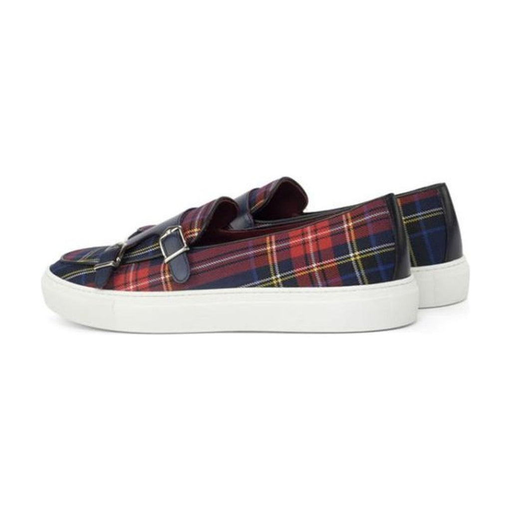 Men's Canvas Plaid Classic Loafers