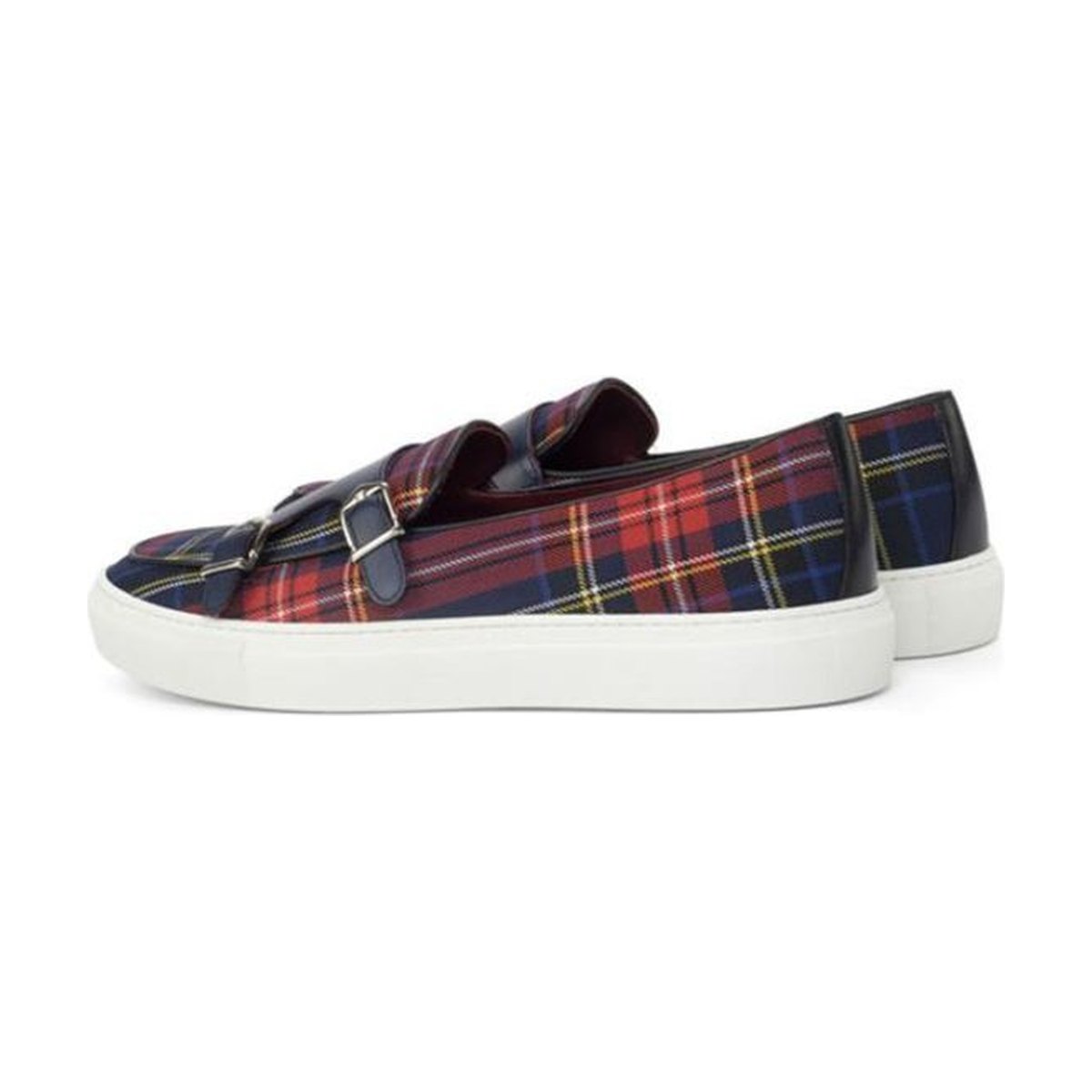 Men's Canvas Plaid Classic Loafers