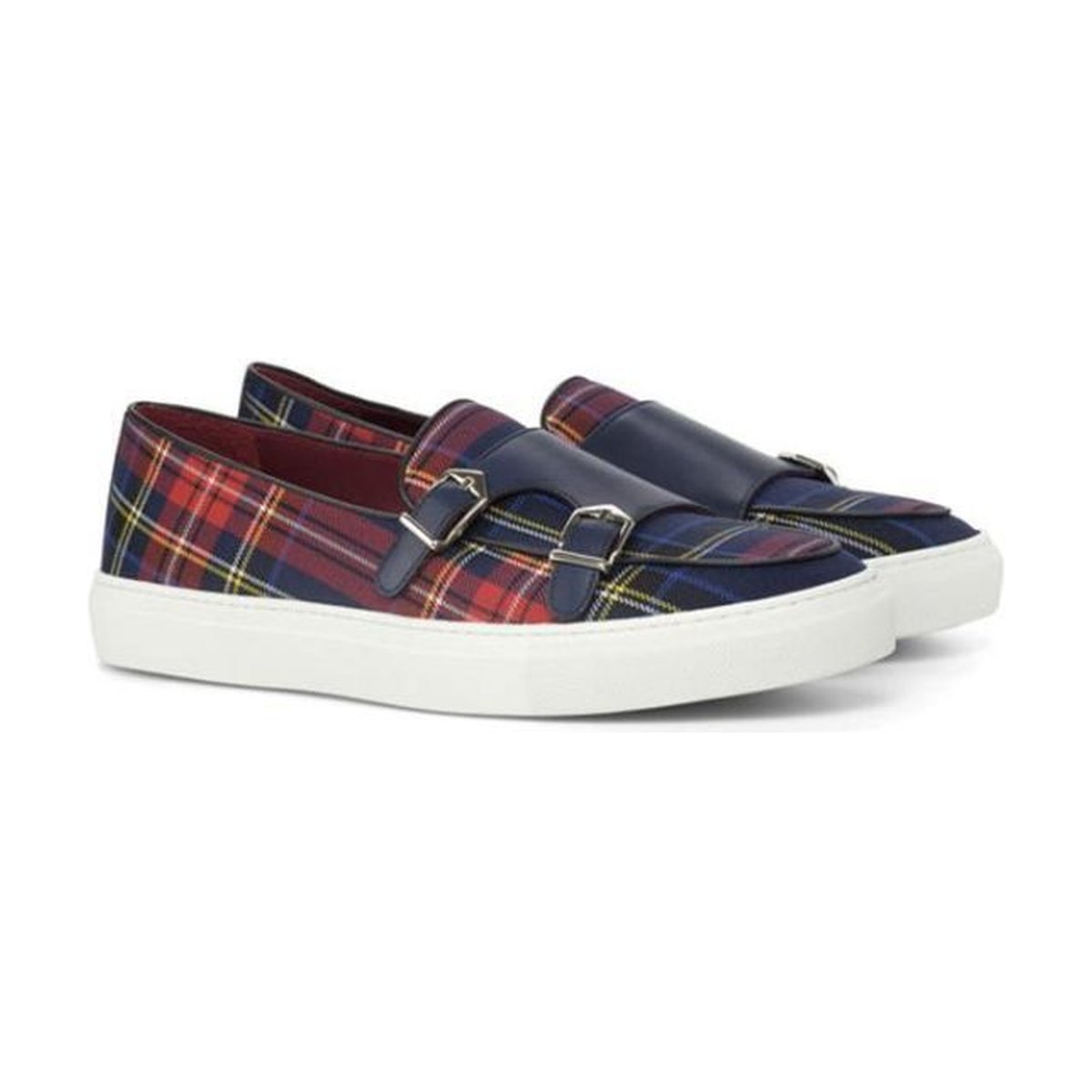 Men's Canvas Plaid Classic Loafers