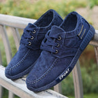 Men's Canvas Shoes Washed Denim Board