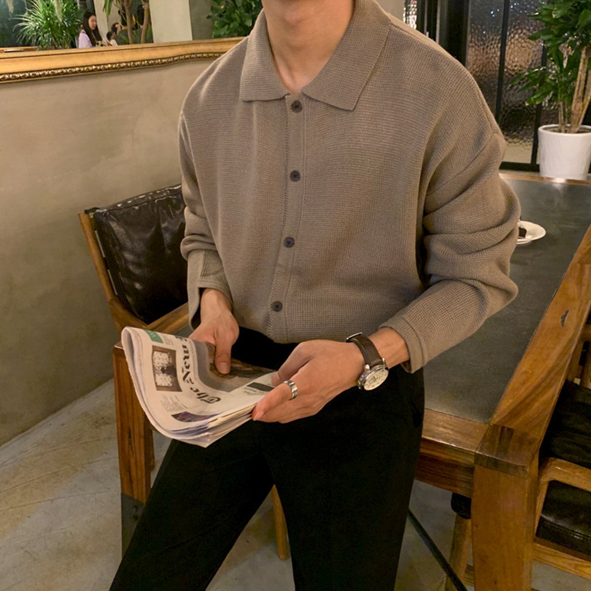 Men's Cardigan Loose