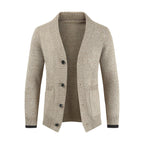 Men's Cardigan Sweater Button Long Sleeve