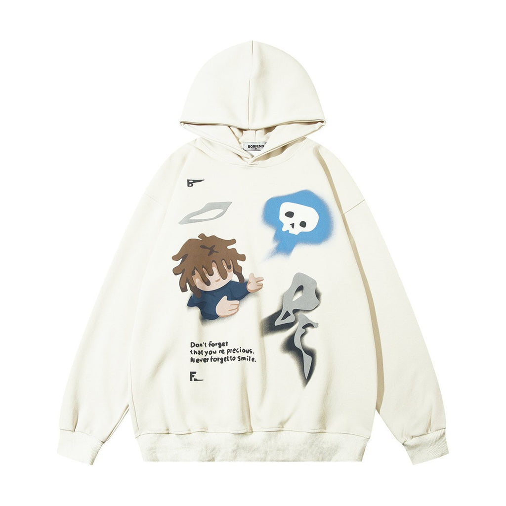 Men's Cartoon Printed Hoodie