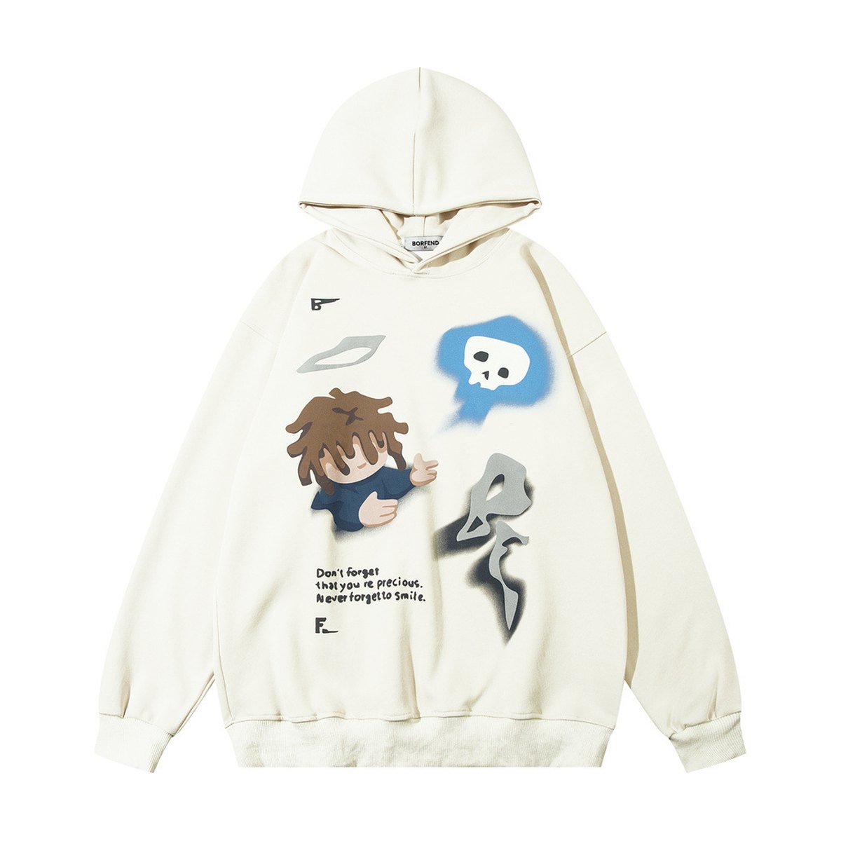 Men's Cartoon Printed Hoodie