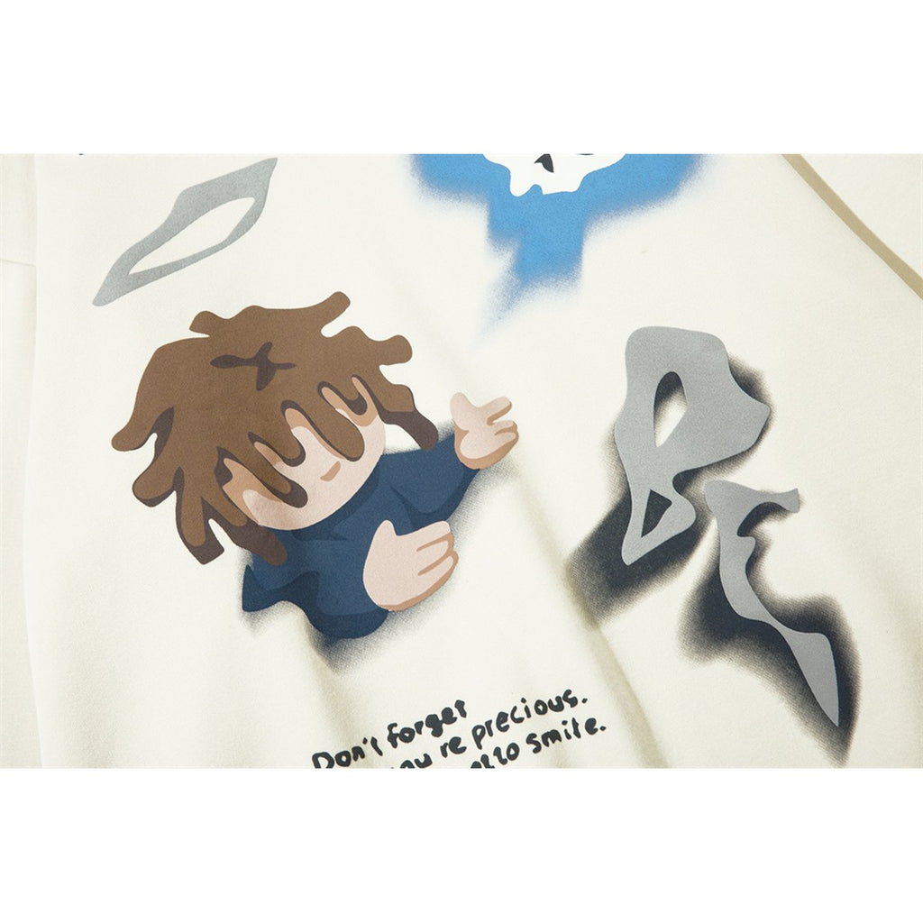 Men's Cartoon Printed Hoodie
