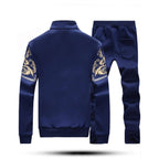 Men's Casual Brand Tracksuit Zipper 2 Piece Vest