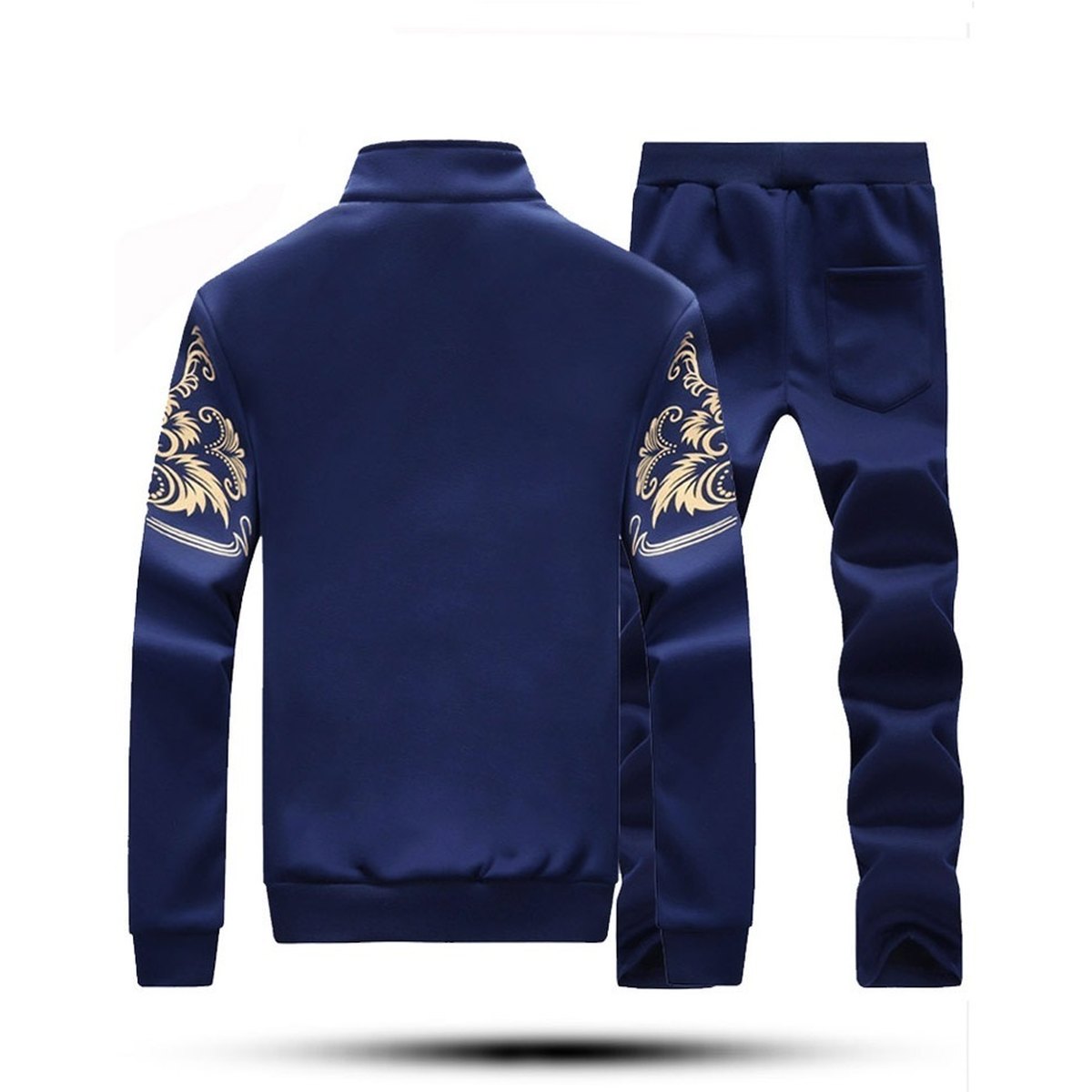 Men's Casual Brand Tracksuit Zipper 2 Piece Vest