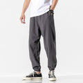 Men's Casual Cropped Pants Thin Linen Sports