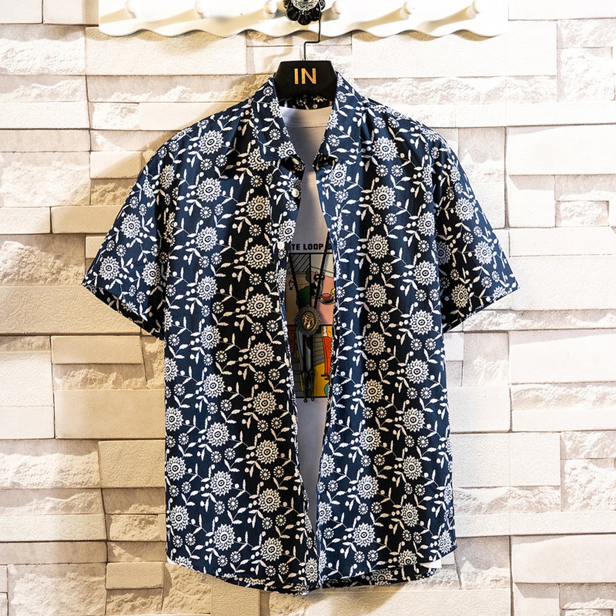 Men's Casual Floral Shirt