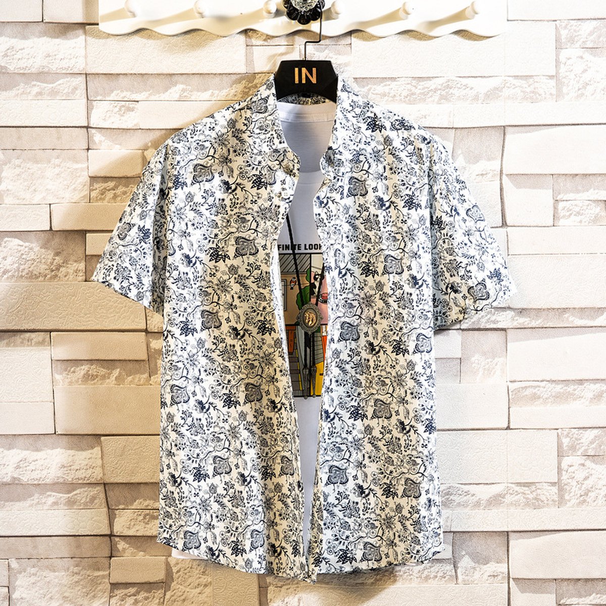 Men's Casual Floral Shirt