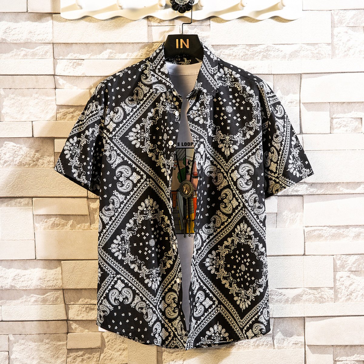 Men's Casual Floral Shirt