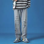 Men's Casual Jeans Washed Loose