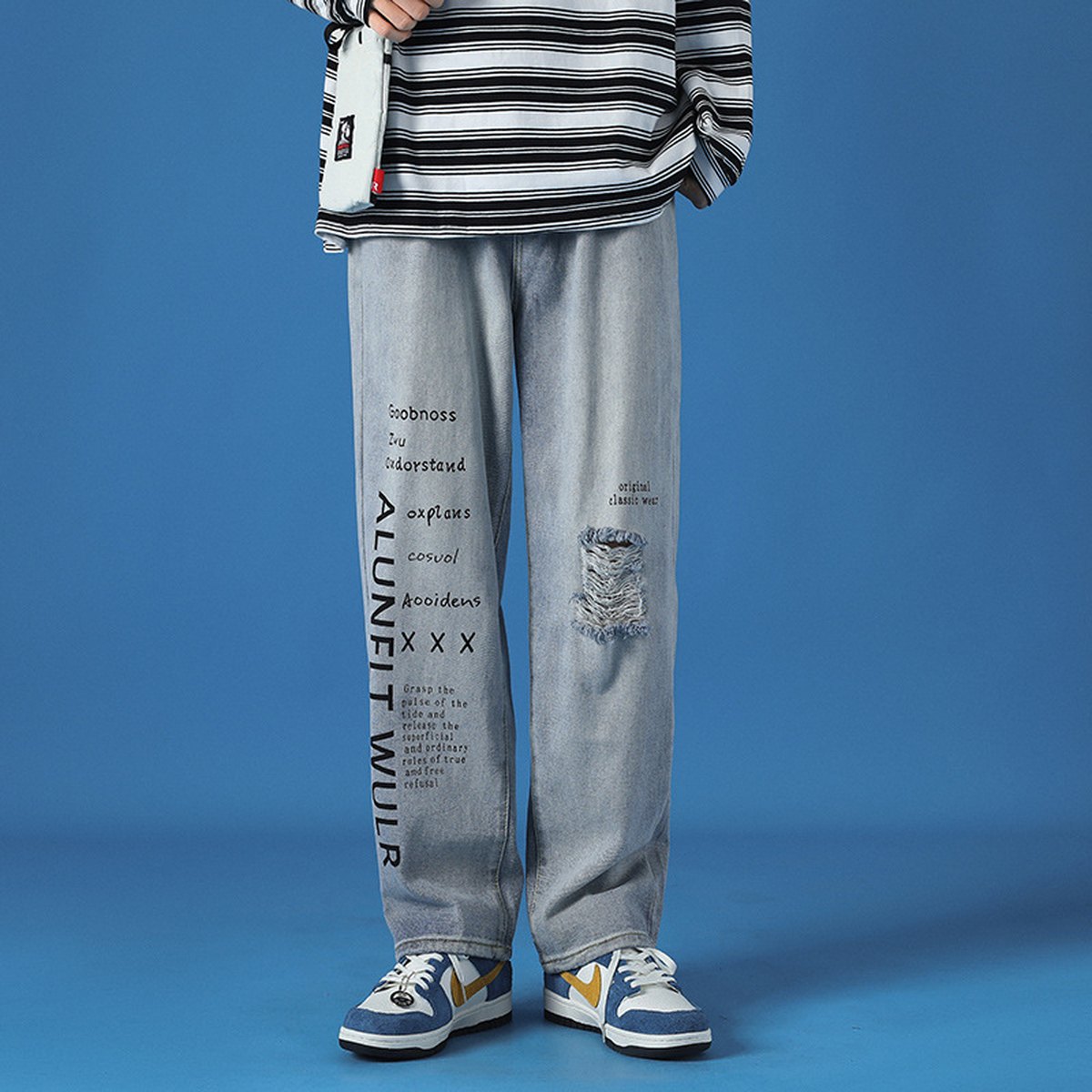 Men's Casual Jeans Washed Loose