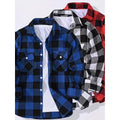 Men's Casual Loose Flannel Plaid Shirt