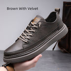 Men's Casual Sneakers Work Waterproof Flat Shoes