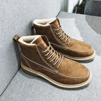 Men's Casual Thick-soled Lace-up Retro Work Boots