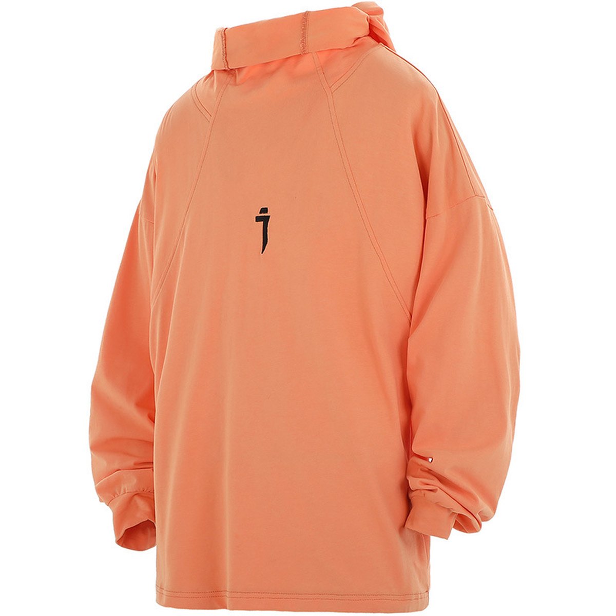 Men's Casual Turtleneck Hooded Ribbon Sweater