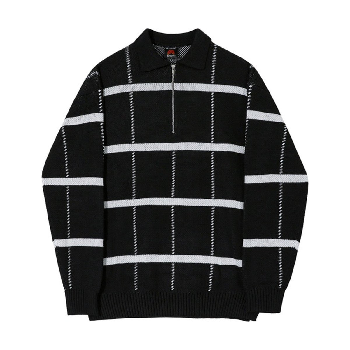 Men's Check Knit Polo